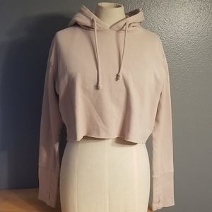 LA Hearts beige crop top Hoodie